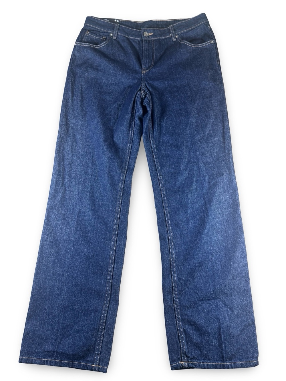 Divided H&M Flare Leg Mid Waist Dark Denim Stretch Jeans Women's Size 10 NEW NWT